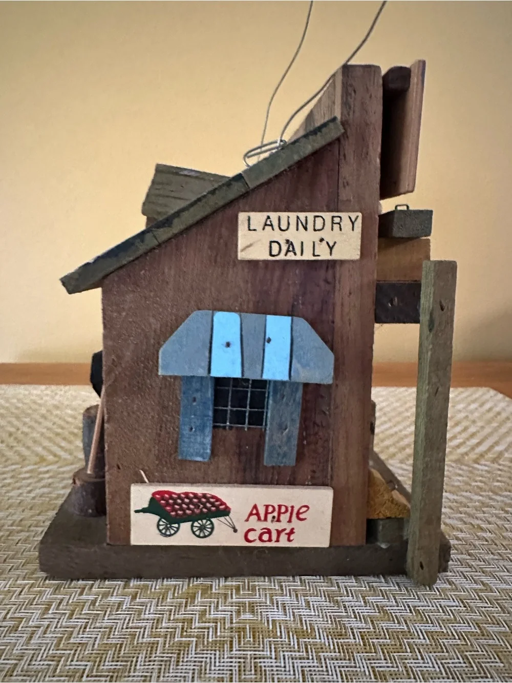 Coca Cola Rustic General Store Birdhouse in Brown and Cream